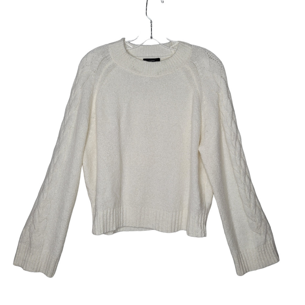 J. Crew Cream Crew Neck Sweater - Picture 1 of 8